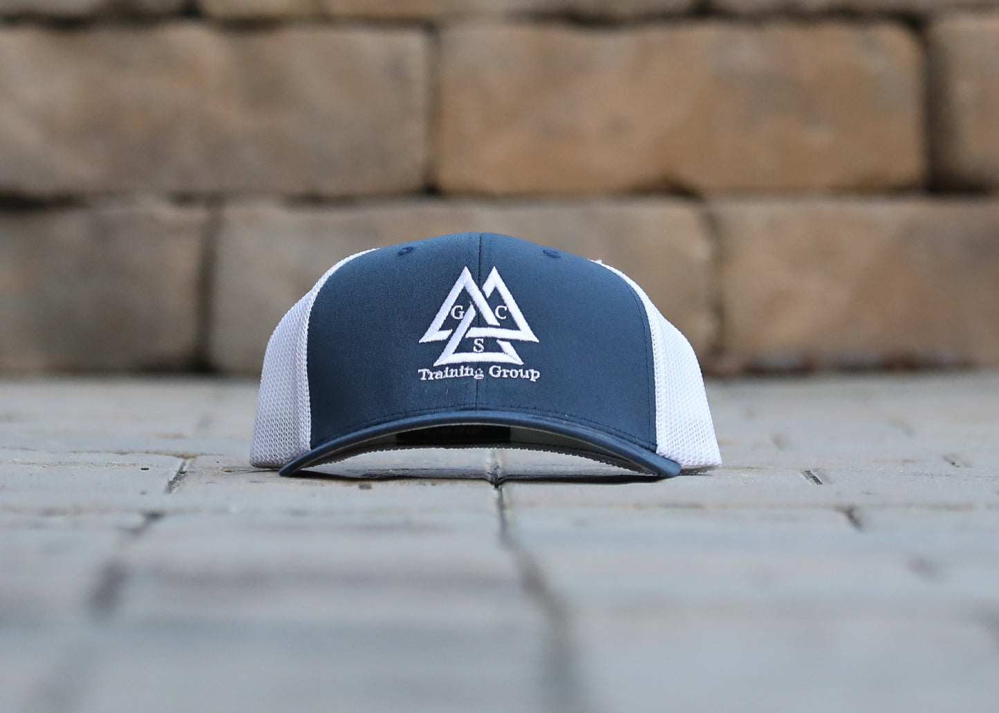 Blue Mesh Flexfit - White Logo